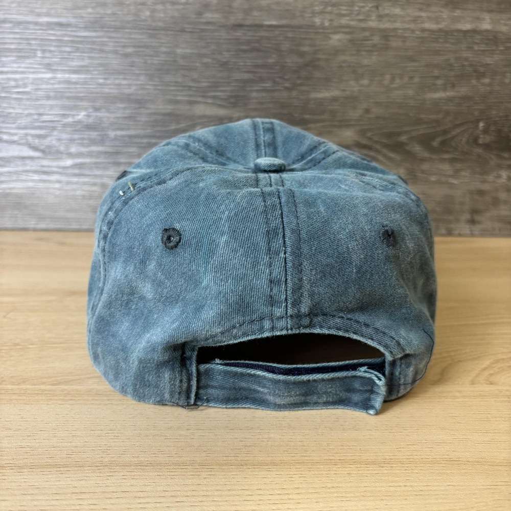 St. Thomas USVI Hat Cap Strap Back Blue Washed Iguana Jack's Souvenir Mens - Picture 5 of 9